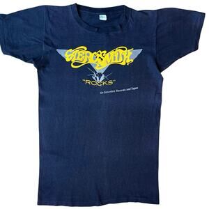 Vintage 1976 Aerosmith Rocks Promo Tee Single Stitch M